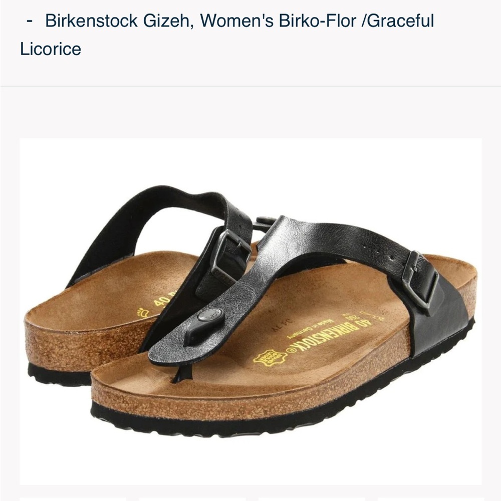 Birkenstock Gizeh Sandals size 40 NWT